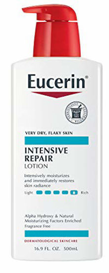 Picture of Eucerin Intensive Repair Lotion - Rich Lotion for Very Dry, Flaky Skin - Use After Washing With Hand Soap - 16.9 Fl Oz