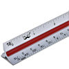 Picture of Mr. Pen Triangular, Architectural, Aluminum Scale Ruler for Blueprint, Drafting, Color-Coded, 12 Inches