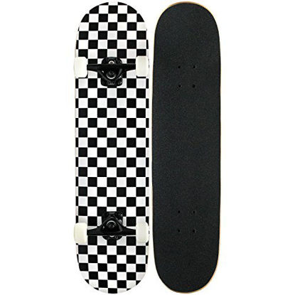 Picture of KPC Pro Skateboard Complete, Black and White Checker