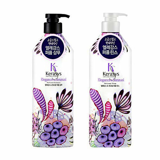 Picture of Kerasys Elegance & Sensual Perfumed Shampoo 600ml + Rinse 600ml Set