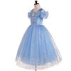 Picture of Dressy Daisy Girls' Princess Dress Costume Christmas Halloween Fancy Dresses Up Butterfly Size 5-6 Blue