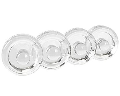 Picture of Jillmo 4 Pack Glass Fermentation Weights with Easy Grip Handle for Wide Mouth Mason Jar