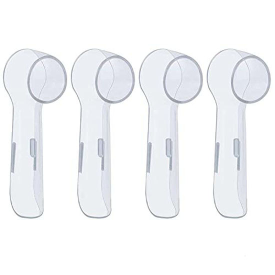 Picture of Oral B Replacement Brush Head Protection Cover Caps- 4 Pk - Keep Your Electric Toothbrush Heads Dust & Germ Free- Great Convenience for Travel & Everyday Use- Case Contributes to Sanitary Health