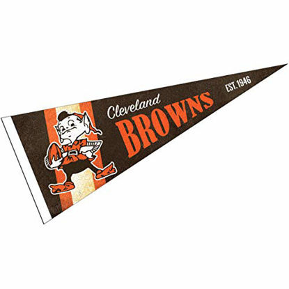 Picture of WinCraft Cleveland Browns Throwback Vintage Retro Pennant Flag