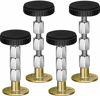 Picture of Bedexut 4 Pack of 12 Screws Bed Frame Anti-Shake Tool, Adjustable Threaded Headboard Stoppers Fixer, Bedside Antishake Telescopic Support Stabilizer for Room Wall, Beds, Cabinets, Sofas. (27-114mm)