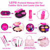 Picture of LOYO Girls Pretend Play Makeup Sets Fake Make Up Kits with Cosmetic Bag for Little Girls Birthday Christmas, Toy Makeup Set for Toddler Girls Age 3, 4, 5 (Not Real Makeup)