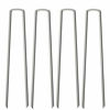 Picture of OK5STAR 12 Inch Galvanized Landscape Staples 50 Pack Metal Garden Stakes for Gardening Anti-Rust Heavy-Duty Ground Sod Pins Yard Stakes for Weed Barrier Fabric Irrigation Tubing Hose