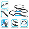 Picture of UPPETLY Hands Free Dog Running Leash with Adjustable Waist Belt, Dual Handle Elastic Bungees Retractable Rope for Medium and Large Dogs, Reflective Stitches for Walking Hiking Biking