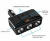 Picture of Car Charger with Dual USB, 3 Cigarette Lighter Sockets,Adapter with Voltmeter Monitor fit for 12V,24V Car,Compatible with iPhone,LG,HTC,Samsung,BlackBerry etc.