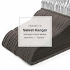 Picture of HOUSE DAY Velvet Hangers (60 Pcs) Heavy Duty Hangers Non Slip Velvet Suit Hangers Grey Ultra Thin Standard Velvet Hangers Space Saving Clothes Hangers,Grey