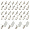 Picture of MANSHU 60 Pieces Shelf Bracket Pegs Stainless Steel Shelf Pins Support, Nickel Plated Shelf Pins, 3 Styles