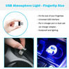 Picture of USB LED Atmosphere Lights Mini Car Interior Ambient Lighting Kit-Universal (White, 2 pcs)