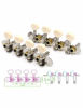 Picture of Metallor Guitar Machine Heads Tuning Pegs Tuning Keys for Mandolin Banjo and 8 String Guitars Instruments Double Hole Chrome Plating 4L 4R.