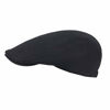 Picture of FEINION Men Cotton Newsboy Cap Soft Fit Cabbie Hat (Black)