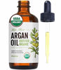 Picture of Argan Oil for Hair and Skin from Kate Blanc Cosmetics. 100% Pure, USDA Certified Organic, Coldpressed. Stimulate Growth for Dry and Damaged Hair. Skin Moisturizer. Nails Protector (Regular 4oz)