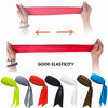 Picture of Sports Headband - Head Tie Tennis Tie Hairband - Sweatbands Headbands Wristbands Head Wrap - Ideal for Working Out,Tennis (2pcs-Black+red)