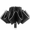 Picture of Bodyguard Inverted Umbrella, Windproof Umbrella,12 Ribs Reverse Umbrella with Reflective Stripe, Teflon Umbrella in Rain and Sun, Leather Cover for Women and Men