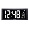 Picture of AcuRite 76102M Oversized LED Clock with Indoor Temperature, Date and Fold-Out Stand, 18" , White