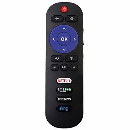 Picture of RC280 Remote with Netflix CBS Sling Key Applicable for TCL Roku TV 55FS3850 55US5800 65US5800 43FP110 49FP110 32FS3700 32FS4610R 32S800 32S850 28S305 32S305 40S305 43S305 65S405 43S405 49S405