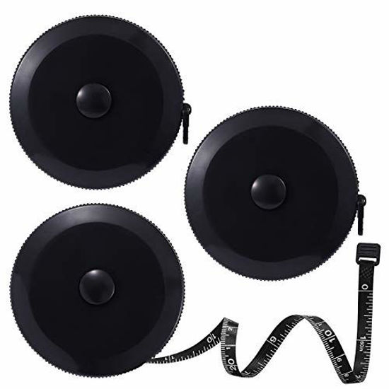 1.5m/60inch Black Tape Measures Dual Sided Retractable Tools