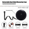 Picture of 3 Pack Tape Measure 150 cm 60 Inch Push Button Tape Body Measuring Soft Retractable for Sewing Double-Sided Tailor Cloth Ruler (Black) by BUSHIBU