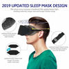 Picture of Mavogel Cotton Sleep Eye Mask - Updated Design Light Blocking Sleep Mask, Soft and Comfortable Night Eye Mask for Men Women, Eye Blinder for Travel/Sleeping/Shift Work, Includes Travel Pouch, Black