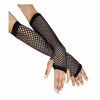 Picture of TXIN 1 Pair Black Punk Goth Lady Disco Dance Costume Fingerless Mesh Fishnet Gloves Fancy Dress Accessory