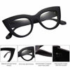 Picture of SOJOS Retro Vintage Cateye Blue Light Blocking Glasses for Women Computer Glasses SJ2939 with Black Frame/Anti-Blue Light Lens