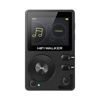 Picture of HIFI WALKER H2, High Resolution Bluetooth MP3 Player, DSD DAC OTG, Portable Digital Audio Music Player with Memory Card and HD Earphones, Support Up to 256GB