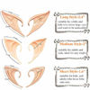 Picture of Secaden Cosplay Fairy Pixie Elf Ears Soft Pointed Ears Tips Anime Party Dress Up Costume Accessories (Long Style)