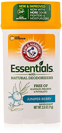 Picture of ARM & HAMMER Essentials Solid Deodorant, Clean(Juniper Berry), Wide Stick, 2.5 oz. (Pack of 3)