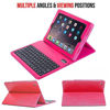 Picture of iPad Mini Case with Keyboard Alpatronix KX101 Leather iPad Cover w/Removable Wireless Bluetooth Keyboard Compatible w/Apple iPad Mini 5 (2019) 4/3/2/1 (Not for iPad Pro or iPad Air) - Pink