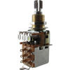 Picture of Pair (2X) Bourns 500K Push/Pull Audio Taper Short (3/8" bushing) Split Shaft Potentiometer