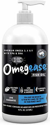 Picture of Omegease Omega 3, 6 & 9 Fish Oil for Dogs and Cats, 16 Ounces