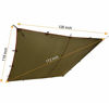 Picture of FREE SOLDIER Waterproof Portable Tarp Multifunctional Outdoor Camping Traveling Awning Backpacking Tarp Shelter Rain Tarp (Brown)