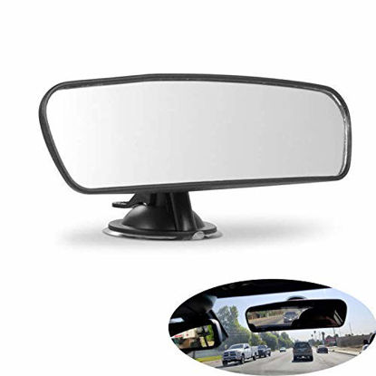 Picture of Car Rear View Mirror Universal Auto Truck Interior Mirror (Plain Mirror, Width 21.5cm/8.5in)
