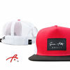 Picture of Grace Folly Trucker Hat for Men & Women. Snapback Mesh Caps (One Size, Red & Black)