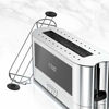 Picture of Russell Hobbs 2-Slice Glass Accent Long Toaster, Black & Stainless Steel, TRL9300BKR