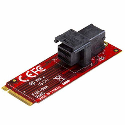 Picture of StarTech.com U.2 to M.2 Adapter - for 1 x U.2 PCIe NVMe SSD - M.2 PCIe x4 Host Interface - U.2 SSD - M.2 PCIe Adapter - U.2 Drive (M2E4SFF8643)