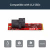 Picture of StarTech.com U.2 to M.2 Adapter - for 1 x U.2 PCIe NVMe SSD - M.2 PCIe x4 Host Interface - U.2 SSD - M.2 PCIe Adapter - U.2 Drive (M2E4SFF8643)