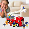 Picture of FUNERICA Set of 10 Fireman and Family People Toy Figures | Fireman /Firehouse Toy for Kids | Fireman Party Supplies Figurines