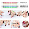 Picture of JOYJULY Professional Nail Art Supplies with 15pcs Brush Set, 5pcs Dotting Pen, 2pcs 3D nail diamonds rhinestones Kit, 8pcs Chunky Glitter Sequins for Nail Art/Body Glitter/Cosmetic Face/Hair