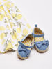 Picture of Hudson Baby Baby Girl Cotton Dress, Cardigan and Shoe Set, Lemon, 12-18 Months