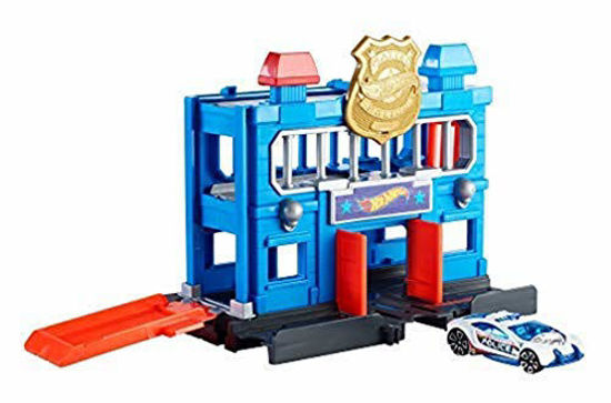 Picture of Hot Wheels City Downtown Police Station Breakout Play Set