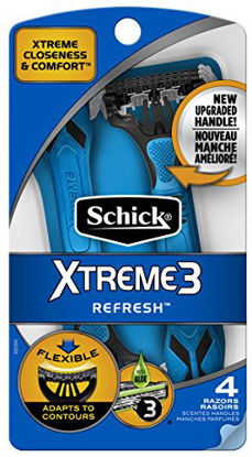 Picture of Schick Xtreme 3 Blade Refresh Scented Disposable Razor for Men, 12 count