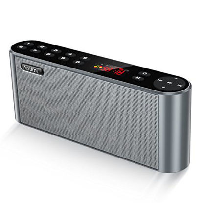 Picture of Antimi Bluetooth/FM Radio/MP3 Player Portable Wireless Speaker (Black)