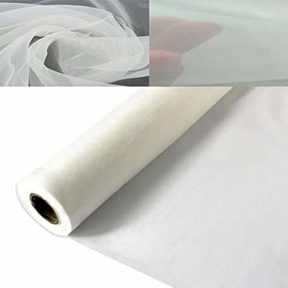 Picture of 3 Yards 1.27 Meters Silk Screen Printing Fabric Mesh Screen Printing Mesh Wide High Tension Mesh Making Ink Supplies 110 Mesh43T