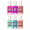 Picture of Piggy Paint 100% Non-toxic Girls Nail Polish - Safe, Chemical Free Low Odor for Kids, Happy Girl 6 Pack Kit