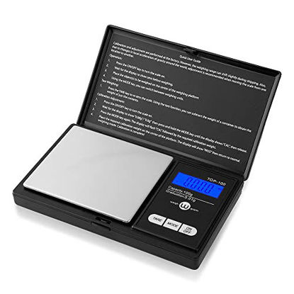 Picture of Weigh Gram Scale Digital Pocket Scale,100g by 0.01g,Digital Grams Scale, Food Scale, Jewelry Scale Black, Kitchen Scale 100g