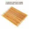 Picture of RELIAN Double Pointed Knitting Needles, 75 Pcs Bamboo Knitting Needles Set, 15 Sizes from 2.0mm-10.0mm(8 Inches Length)+ 4Pcs Knitting Needles Point Protectors